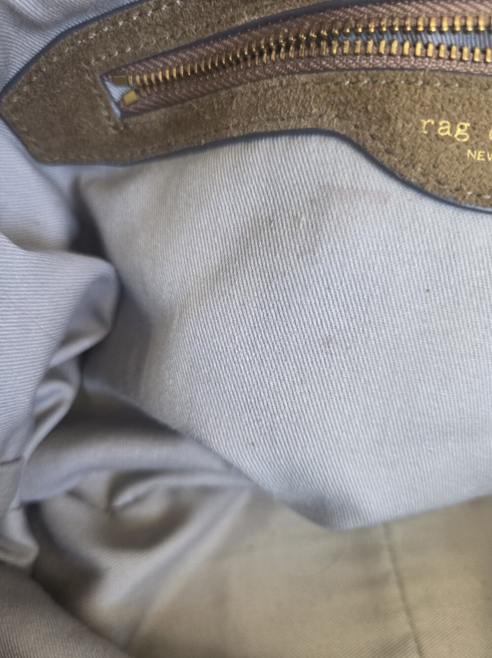 Rag & Bone Hudson Large Hobo Brown Suede leather bag - Picture 9 of 13